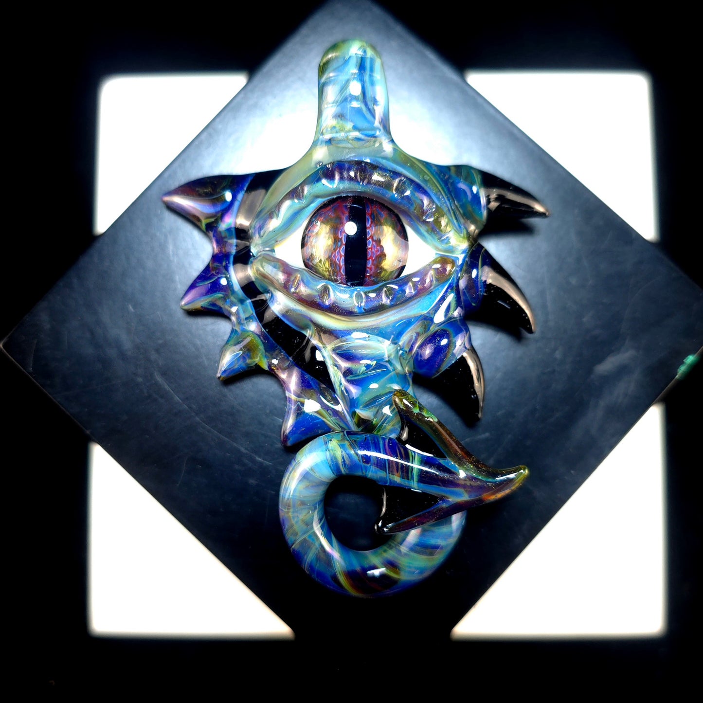 Shooting star dragon pendant