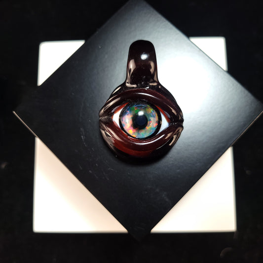Opal eye pendant