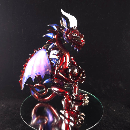 Candy apple red dragon sculpture
