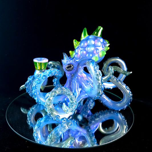 Neo opal over jackpot octopus sculpture