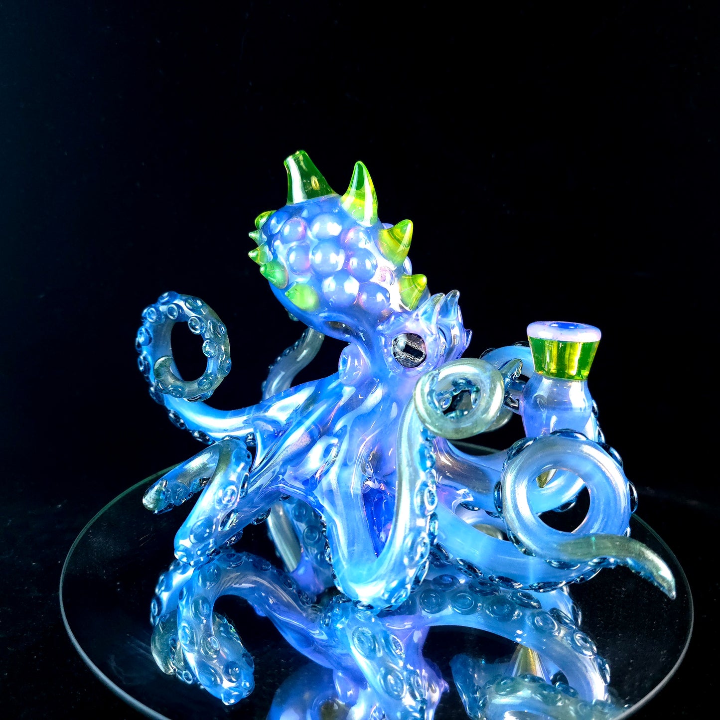 Neo opal over jackpot octopus sculpture