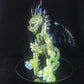 Full crushed opal dragon sculpture