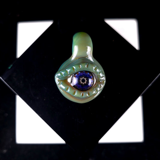 Green energy eye pendant