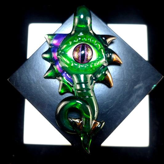 Plantfibian dragon pendant