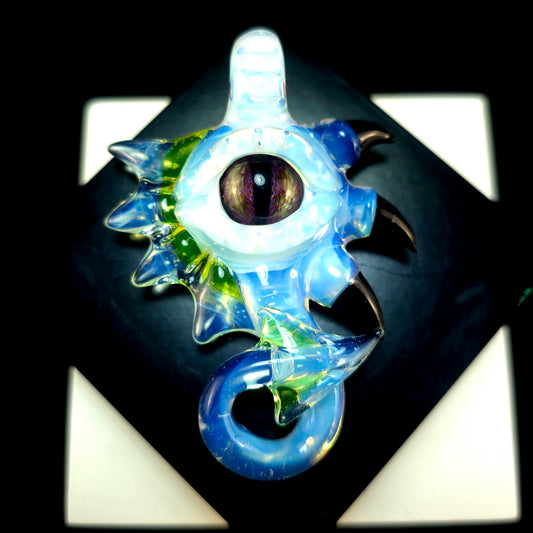 Ghost dragon themed pendant