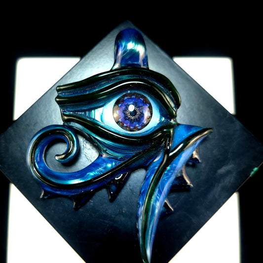 Neptune over chromium eye of Ra