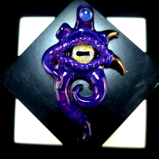 Stargazer octopus eye pendant