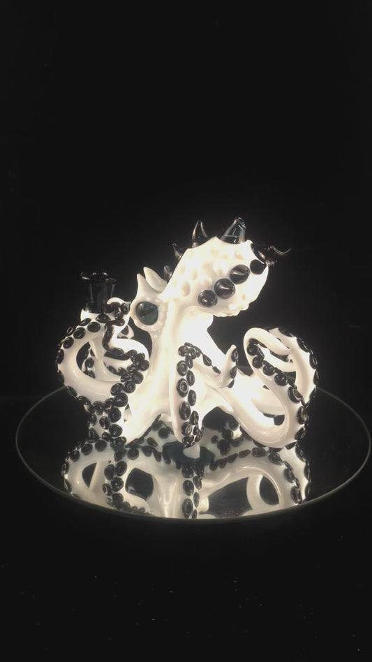 Lotus white octopus with opal eyes