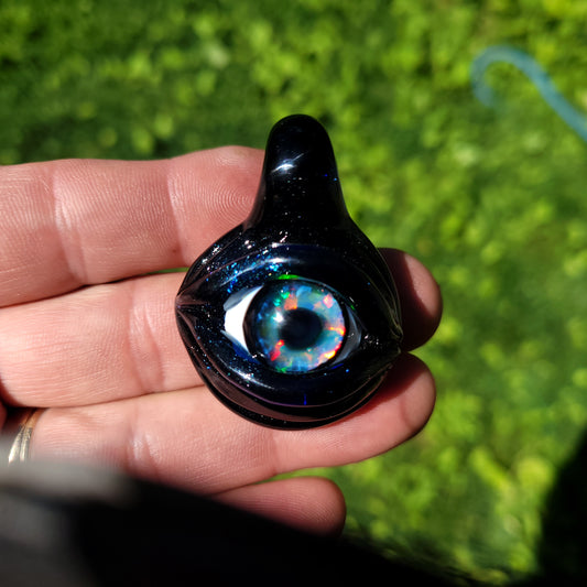 Opal eye pendant