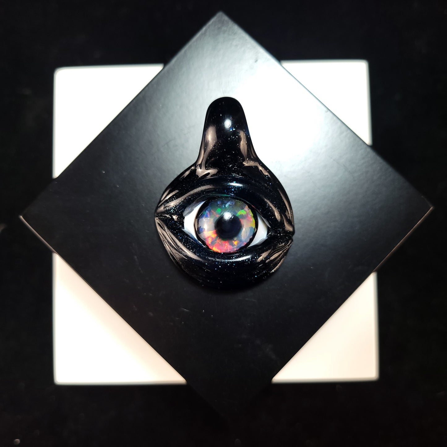 Opal eye pendant