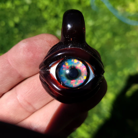 Opal eye pendant