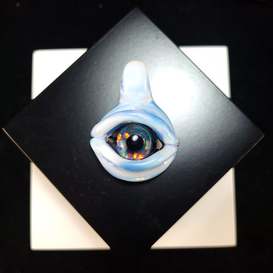 Opal eye pendant