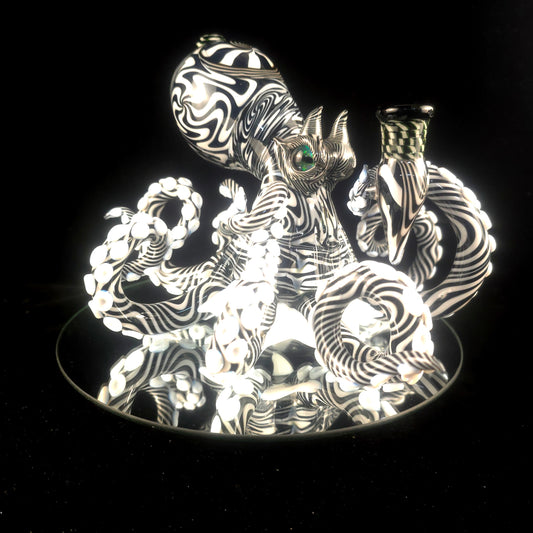 XL black and white patterned octopus
