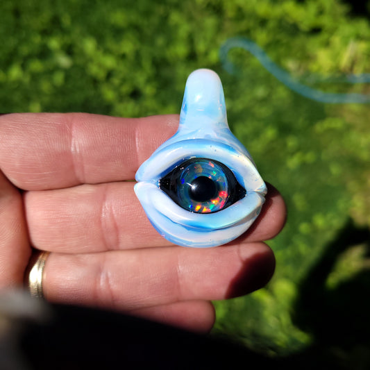 Opal eye pendant