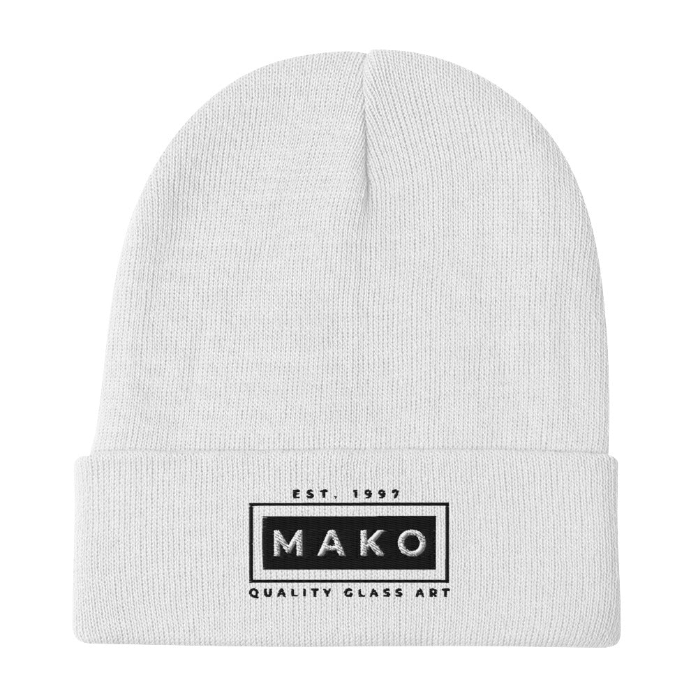 Embroidered Mako Beanie